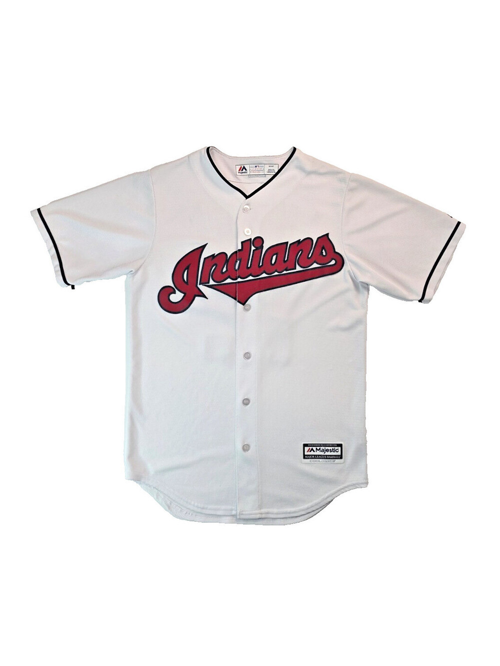 Majestic MLB Cleveland Indians #12 Francisco Lindor Baseball Jersey Mens Small S